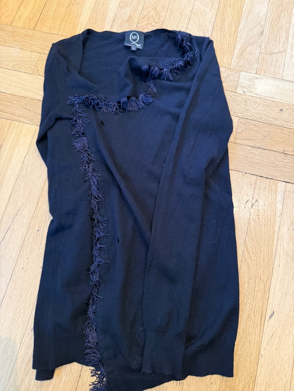 Alexander McQueen Dark Navy Knit Top with Subtle Trim